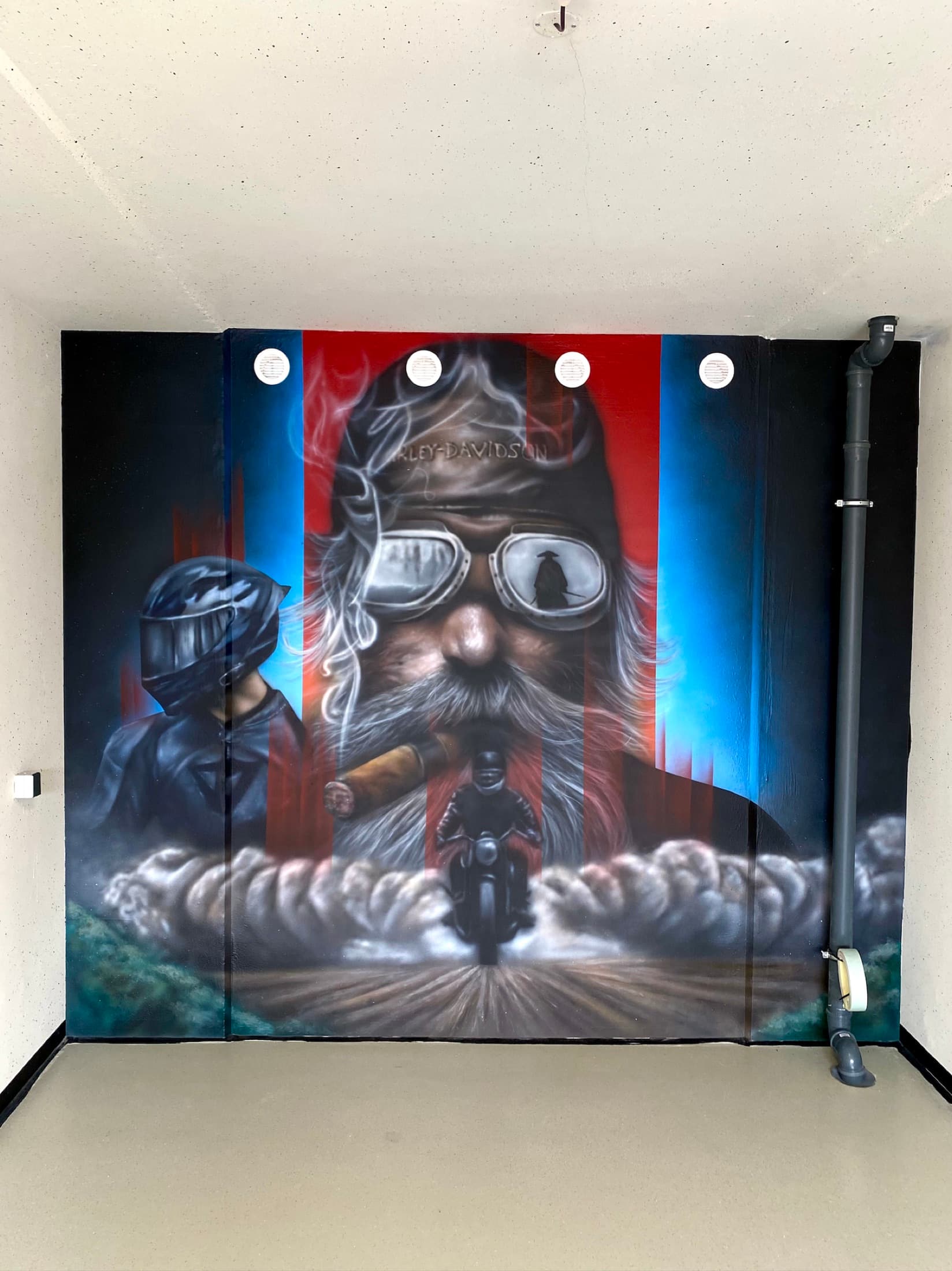 Harley-Davidson mural