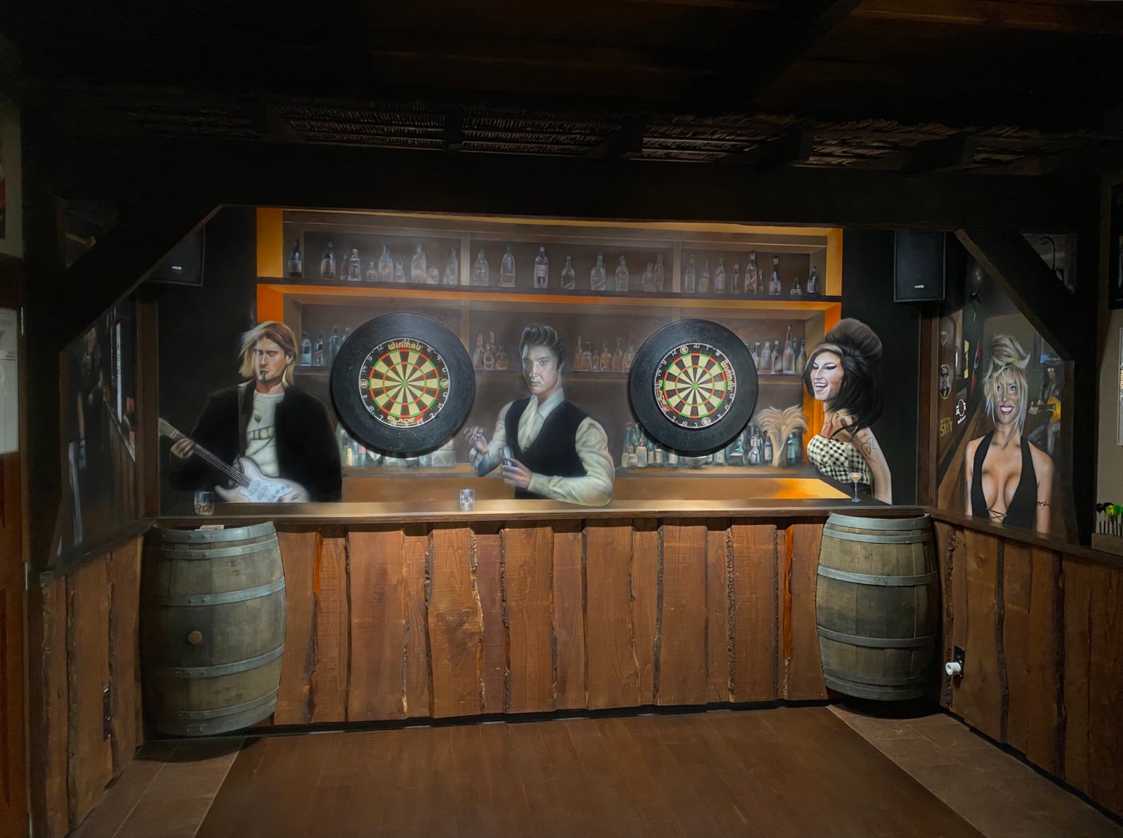 Rock legends behind the bar